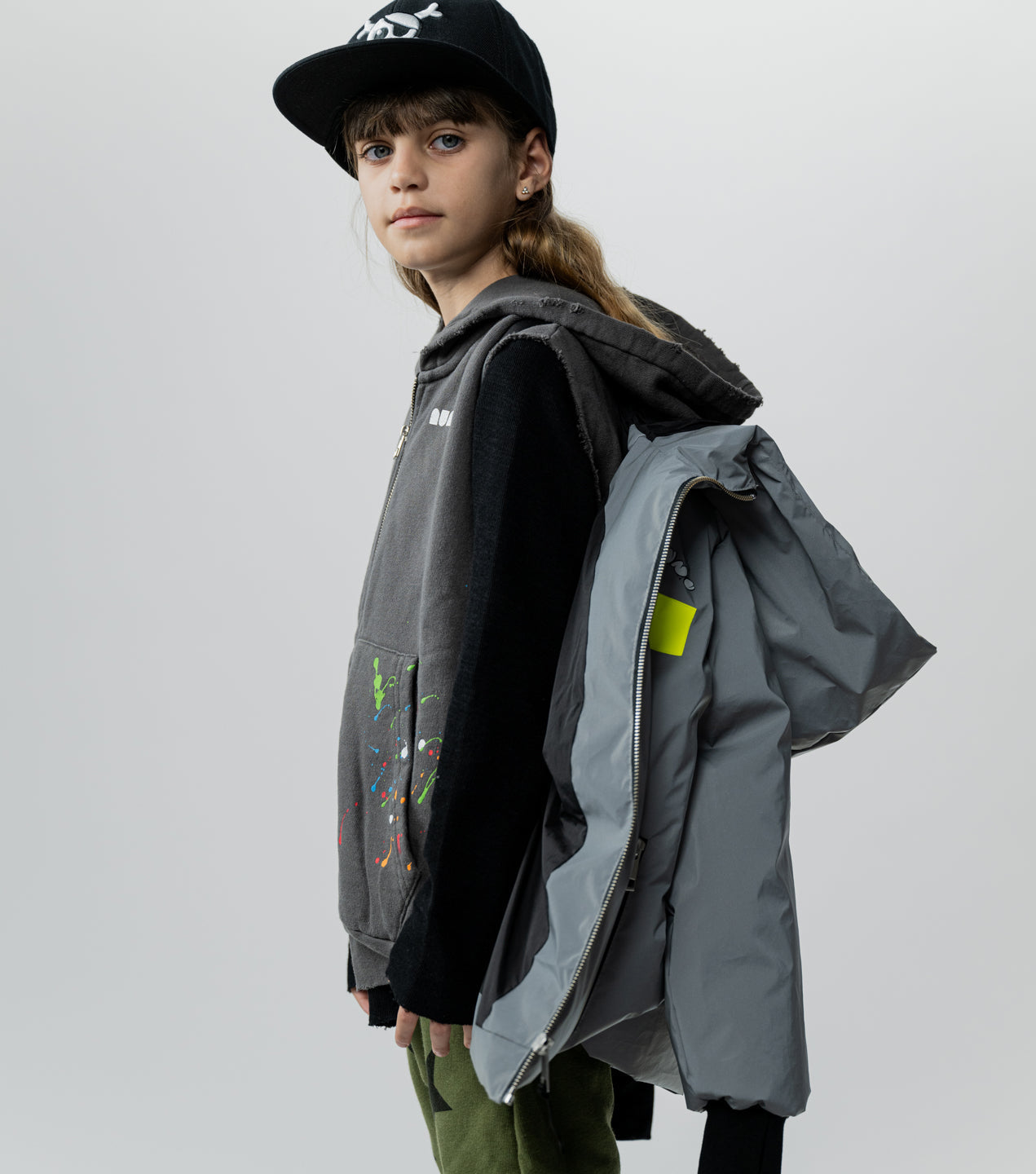 Unisex | Reflective Down Jacket | Lunar Grey