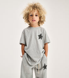 Unisex | Side Splat T-Shirt | Heather Grey