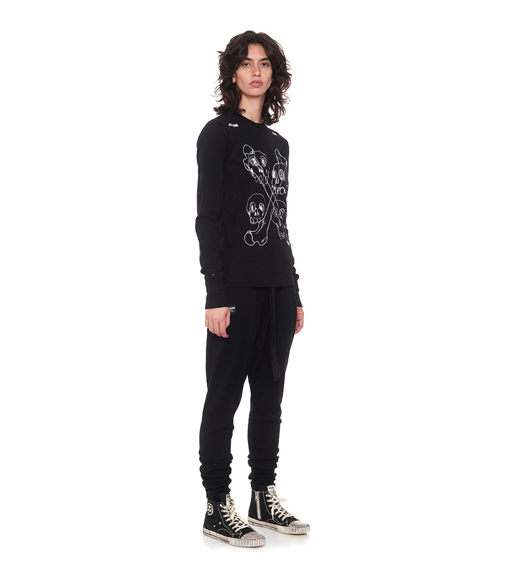 Women | Multi Skull Shirt | Black