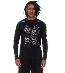 Men | Multi Skull Shirt | Black
