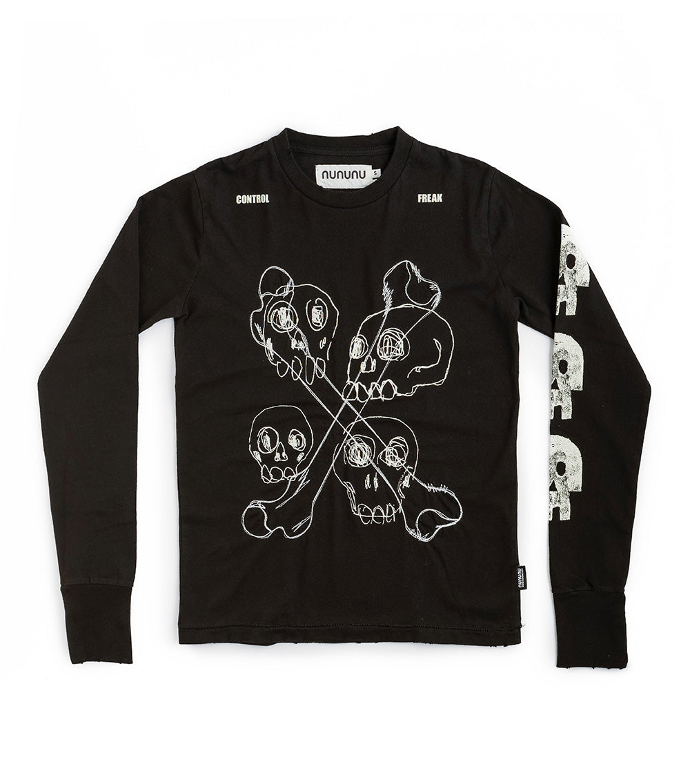 Men | Multi Skull Shirt | Black