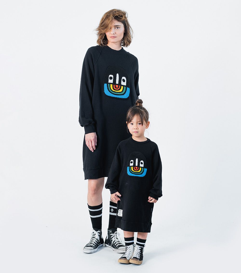 Women | Oversized Sweat Dress | Black