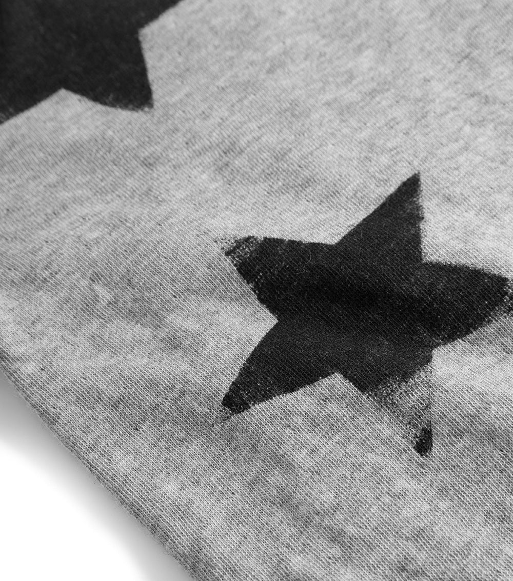 Newborn | Soft Faded Star Envelope Onesie | Heather Grey