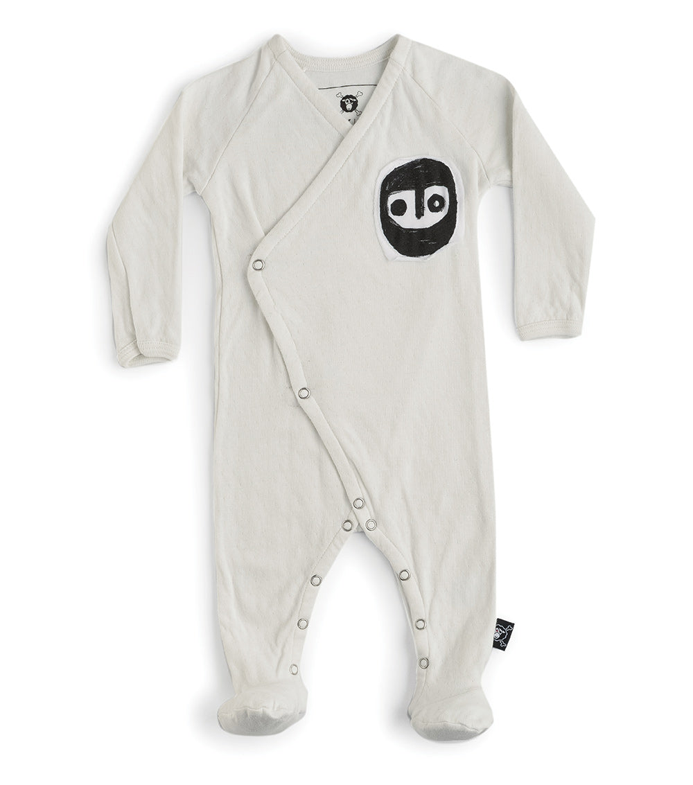 Newborn | Footed Overall | White