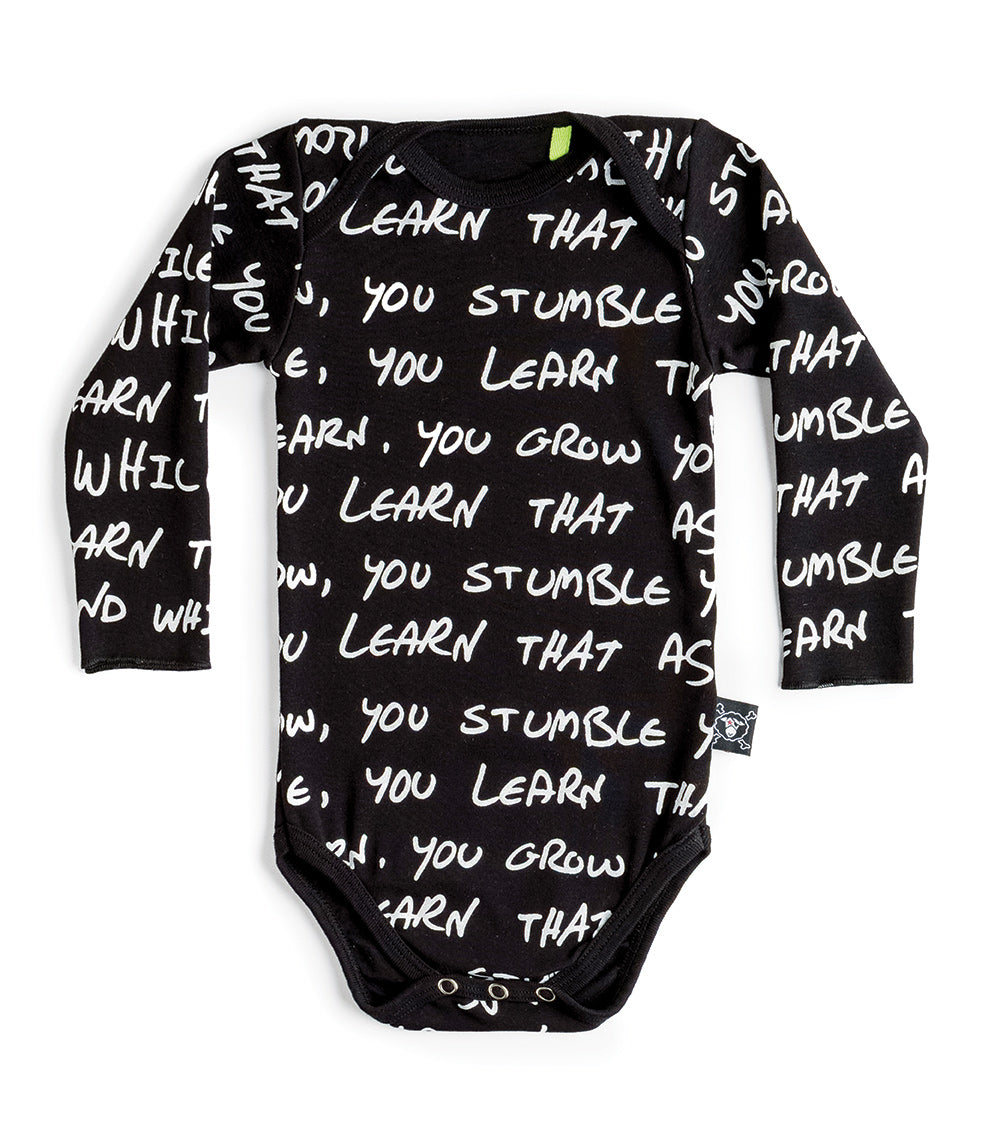 Newborn | Growth Onesie | Black