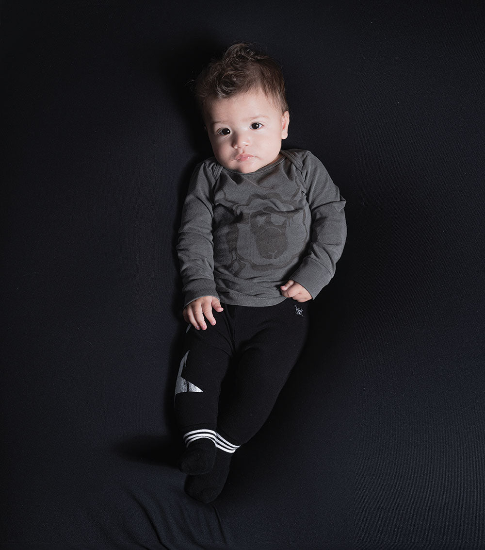 Newborn | Sock Pants | Black