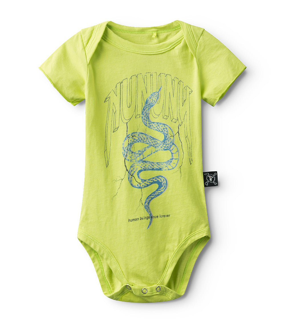 Newborn | Snake Onesie | Hot Lime