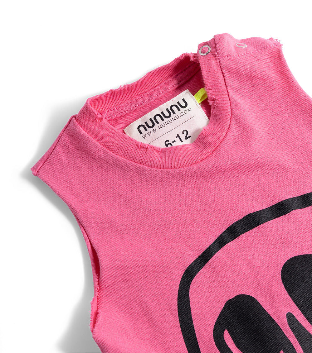 Unisex | Silou Skull Tank Overall | Hot Pink