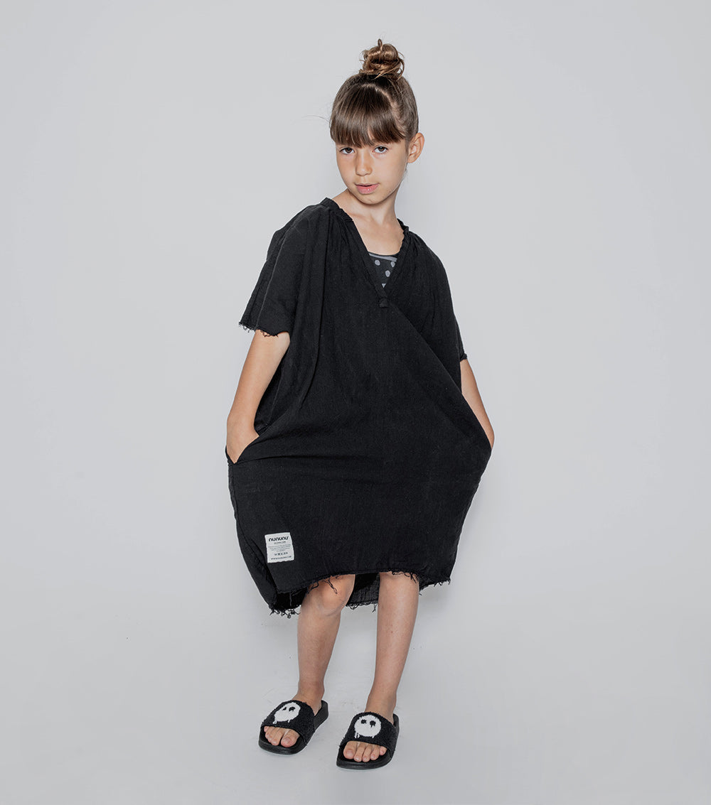 Kid | Melting Mask Fuzzy Sliders | Black