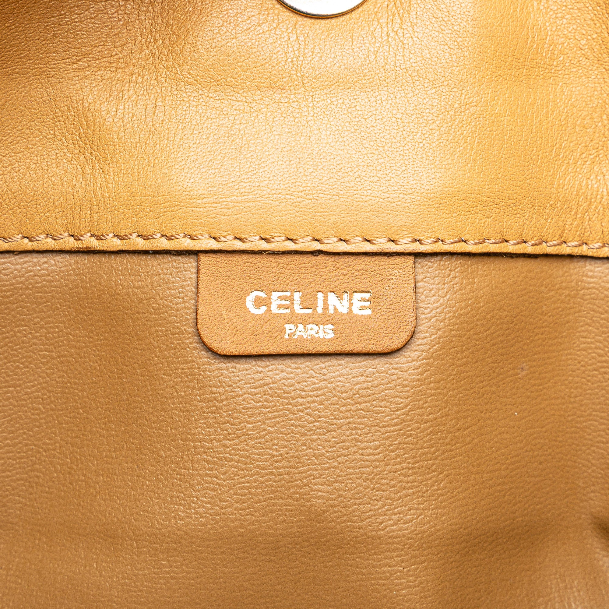 Celine | Pre-Owned Macadam Coated Canvas Clutch - II | Brown
