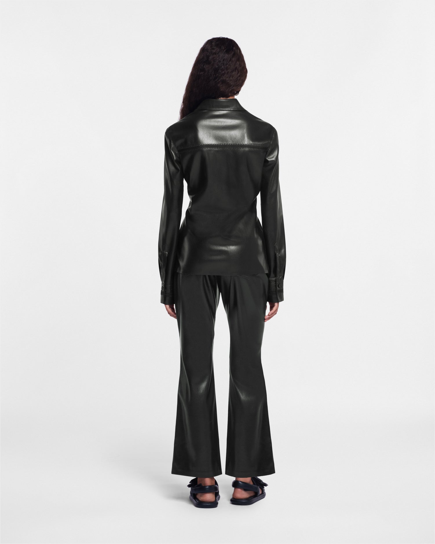 Jesca Saleokobor Alt-Leather Pants | Black