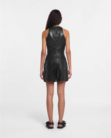 Leana Okobor Alt-Leather Shorts | Black