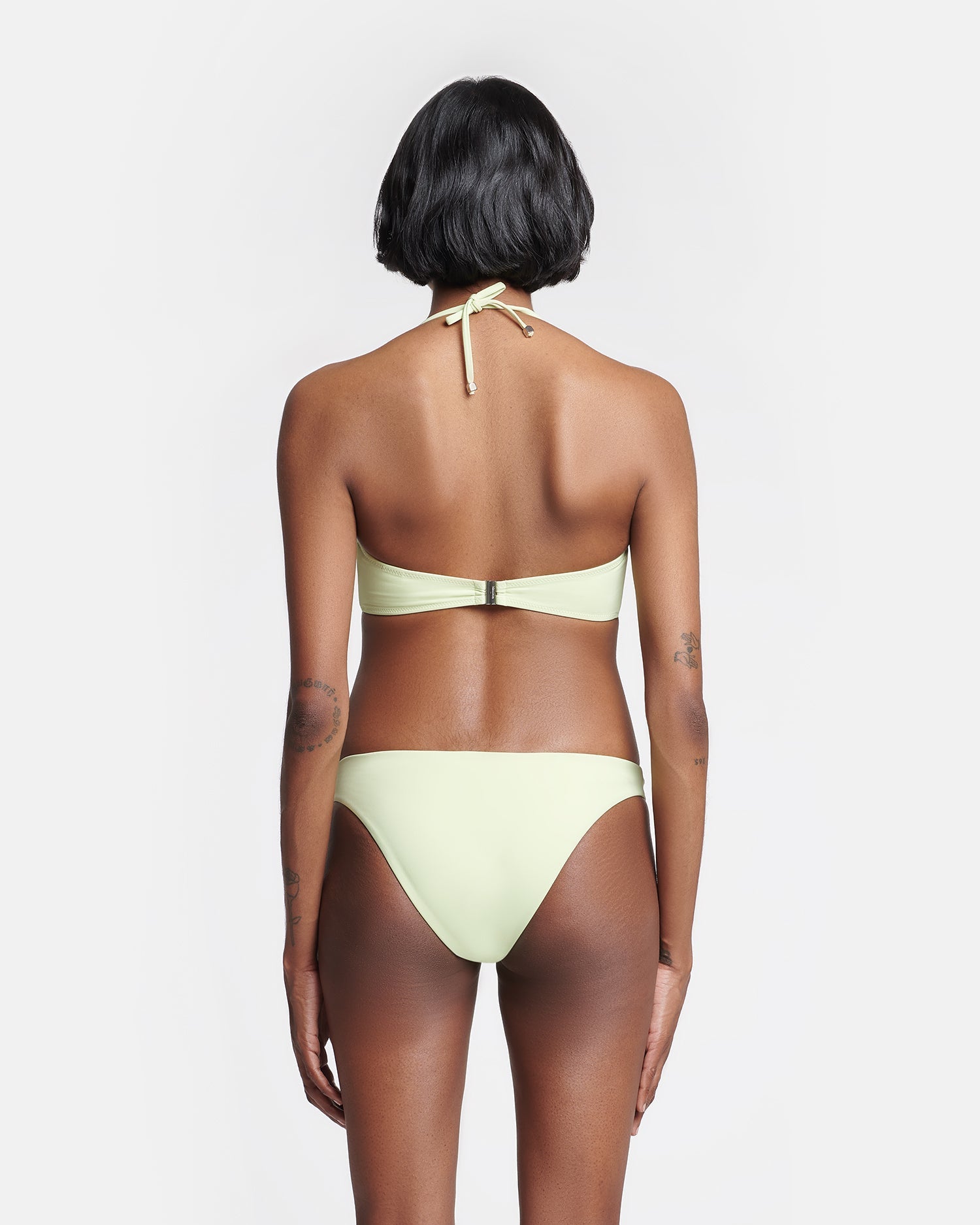 Merve Bikini Bottoms | Shadow Lime