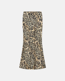 Womens | Sabeen Printed Twill-Silk Midi Skirt | Leopard