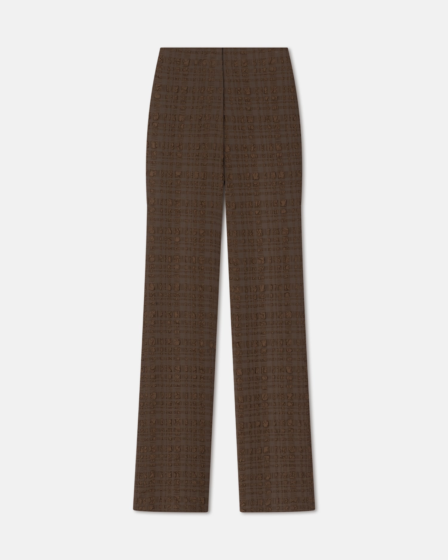 Juna Seersucker Pants | Dark Brown