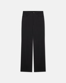 Womens | Josine Slip Satin Baggy Pants | Black