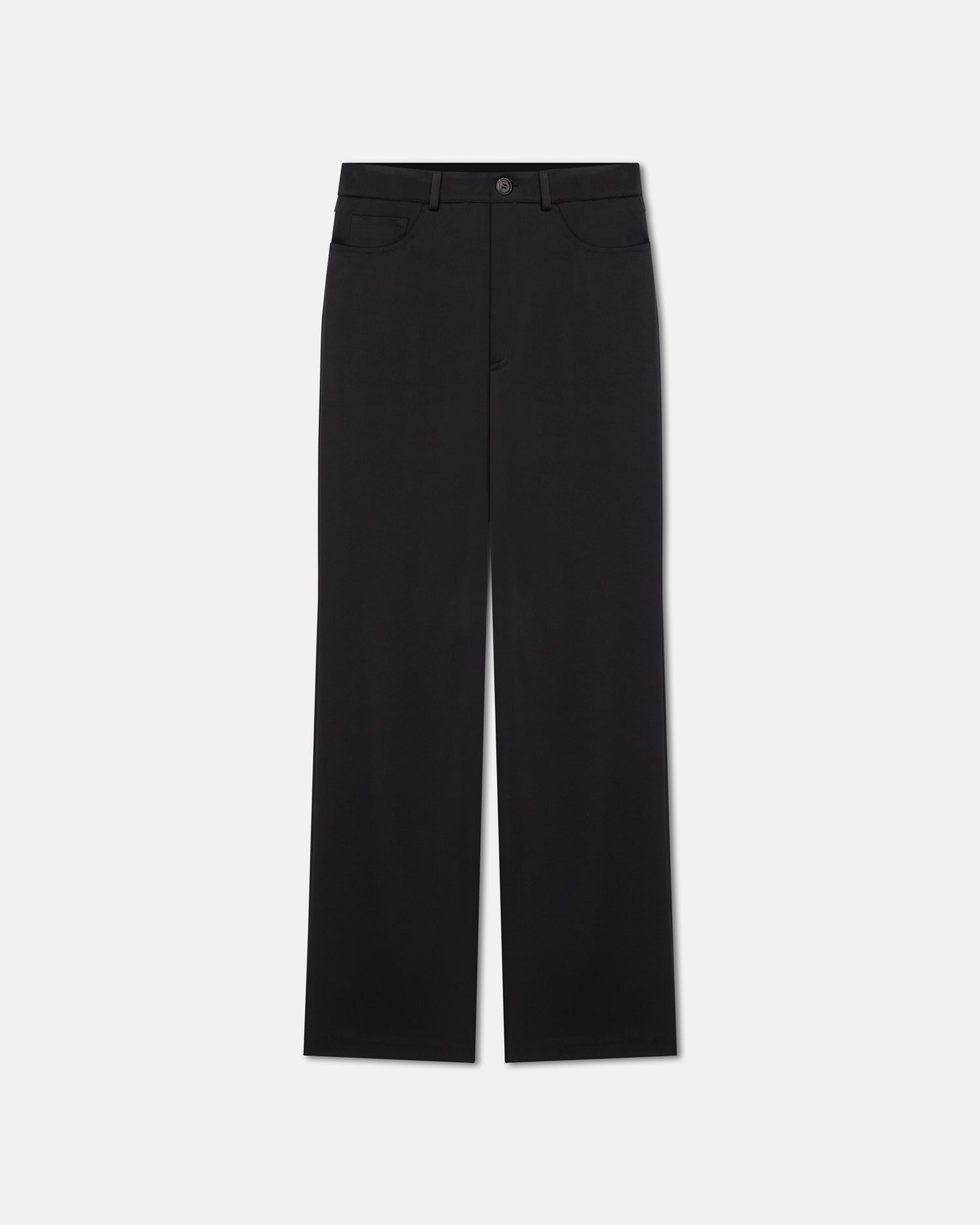 Womens | Josine Slip Satin Baggy Pants | Black