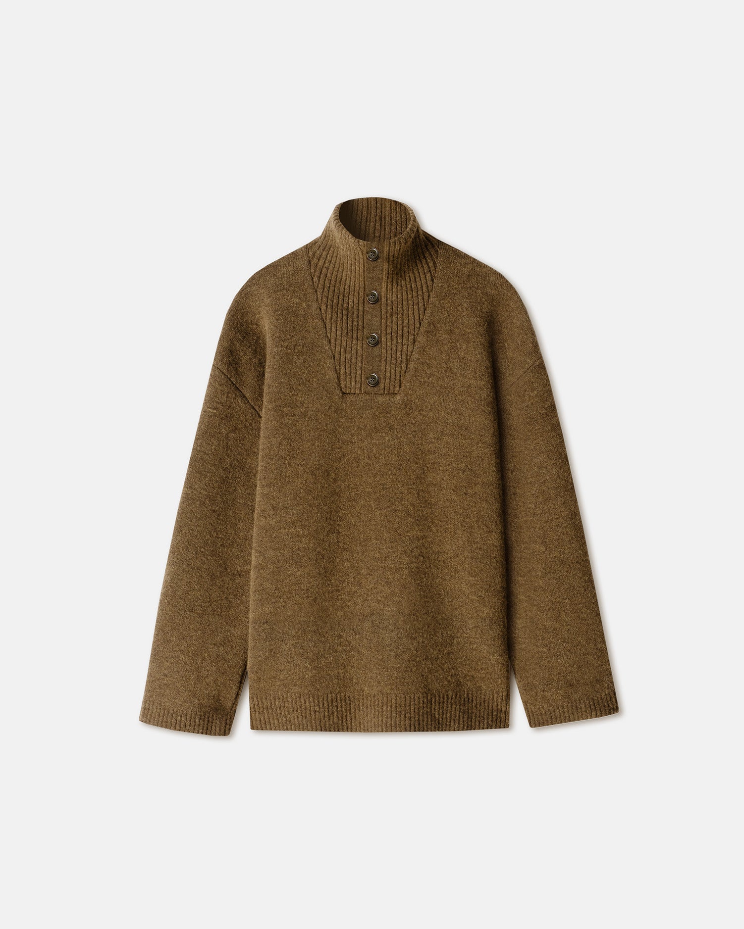 Zuma Fluffy-Knit Sweater | Camel