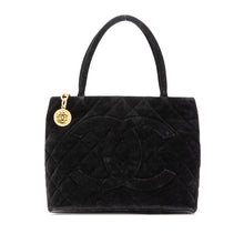 Chanel | Pre-Owned Velvet Medallion Tote | Black
