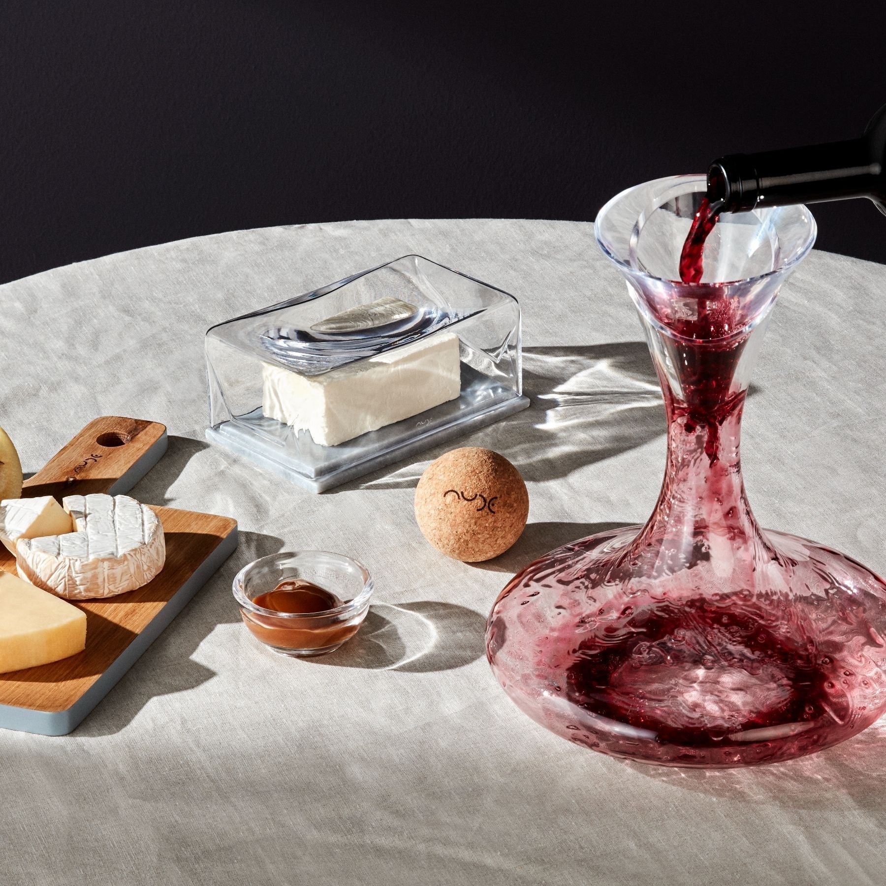 Cruet Butter Plate | Clear Crystal