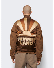 Nahmias | Men | Summerland Silk Puffer Vest | Brown