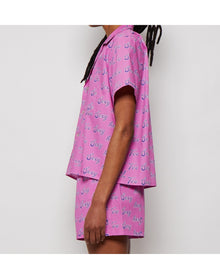 Natasha Zinko | Women | Too Sexy Print Hawaiian Shirt | Pink