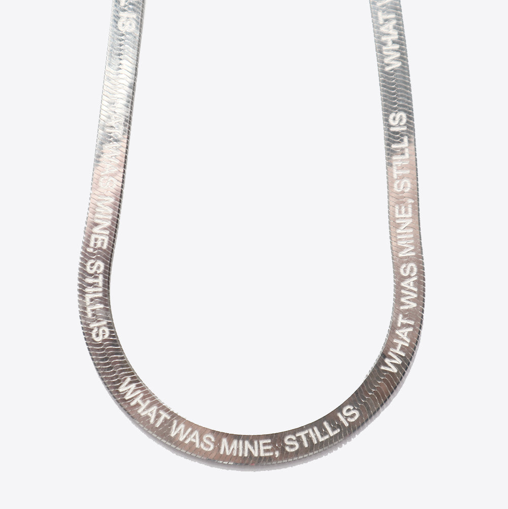 SHAMI JEWELRY HERRINGBONE POETRY CHAIN JEWELRY