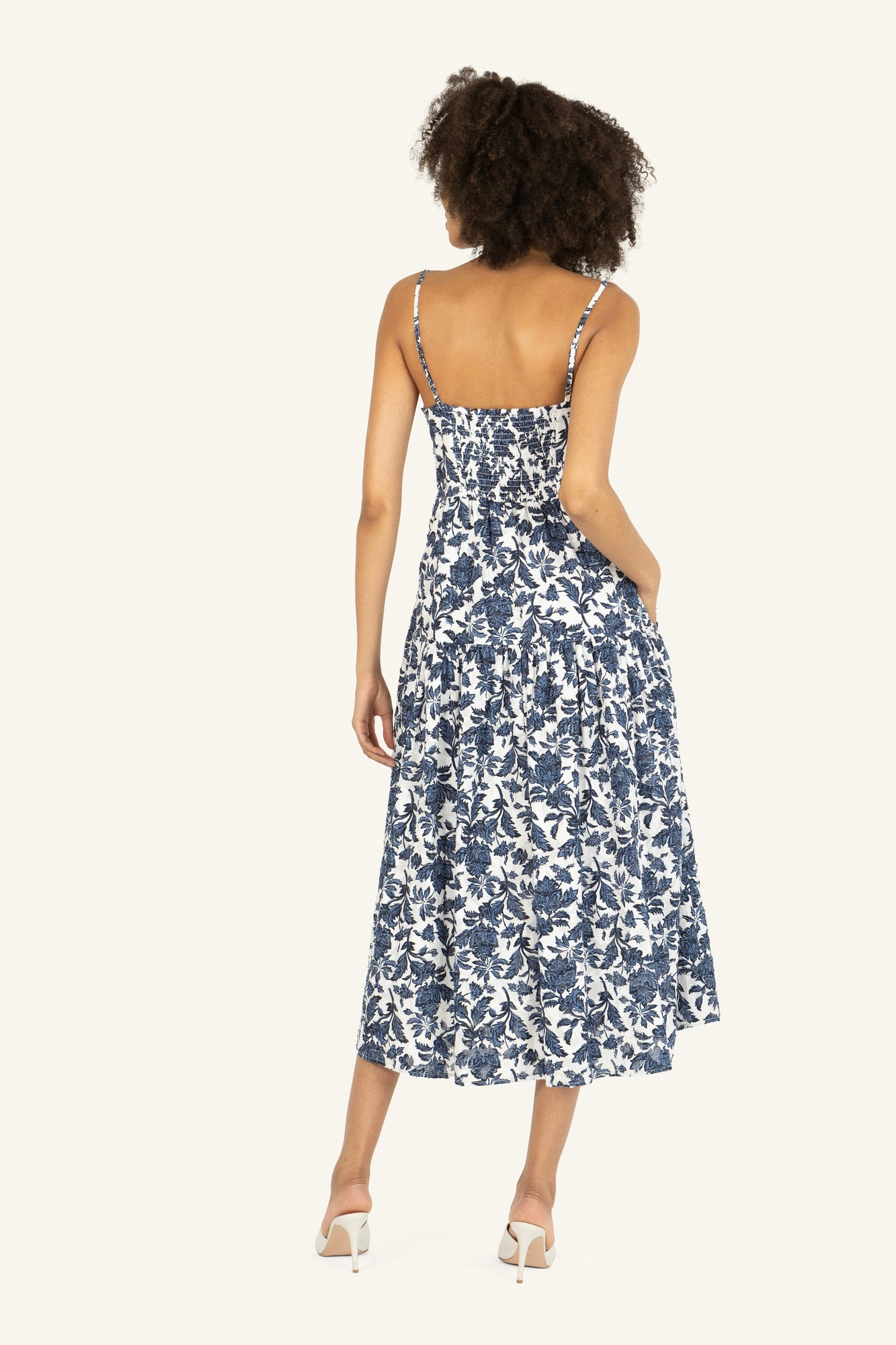 Nehru Dress | Blue Floral Print
