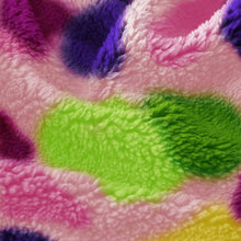 Sherpa Fleece Lounge Crew | Neon Blur