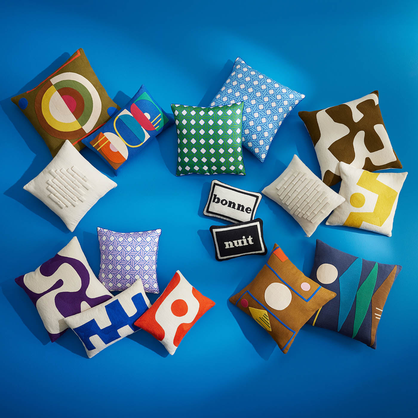 Monterey Shapes Pillow - back view