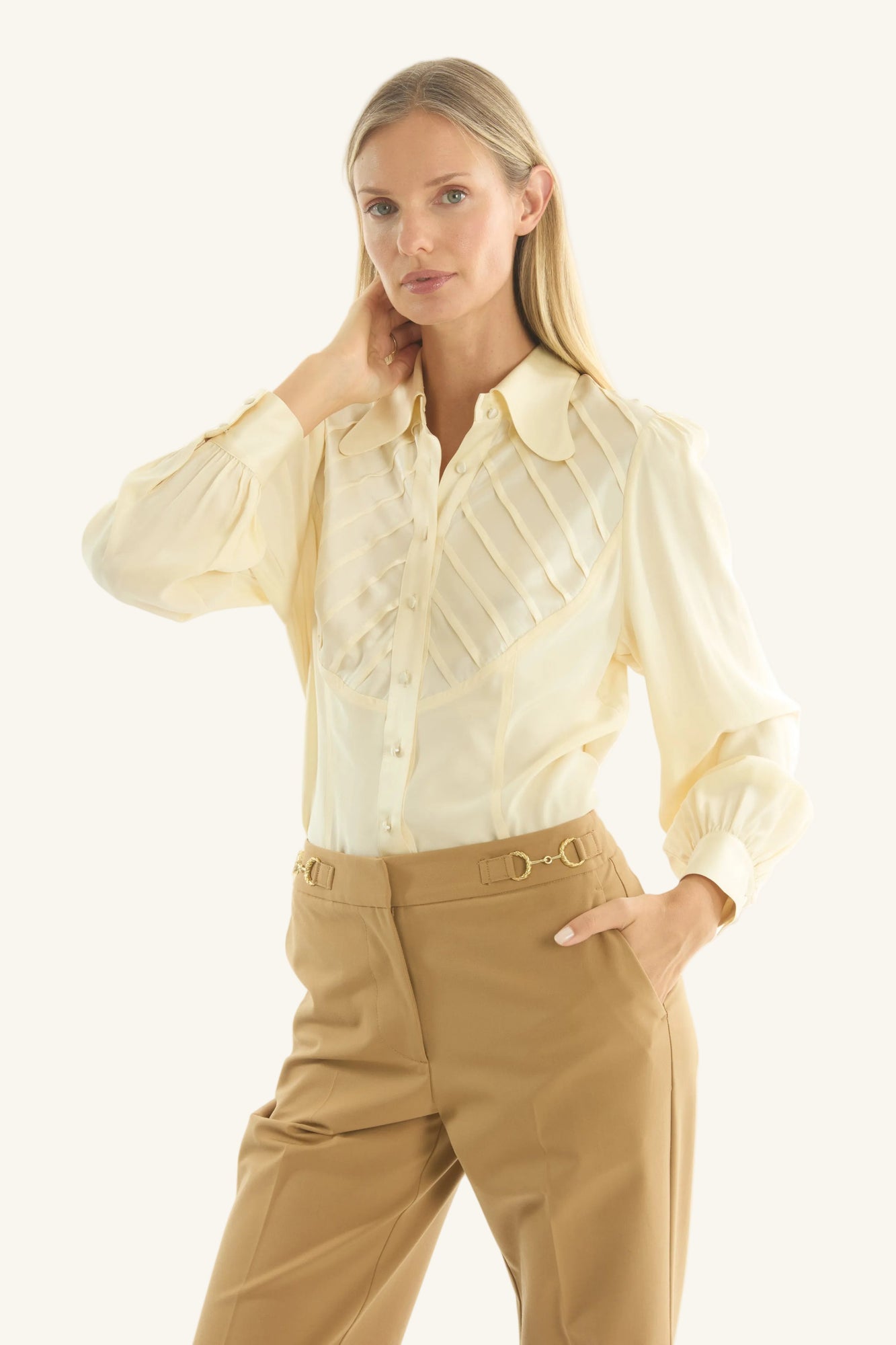 Nila Blouse | Vintage Creme