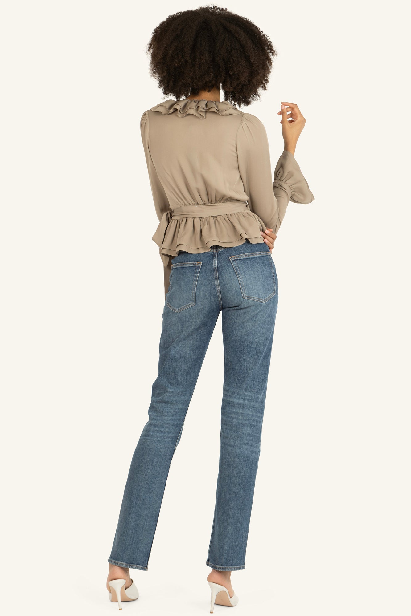 Noelle Blouse | Taupe
