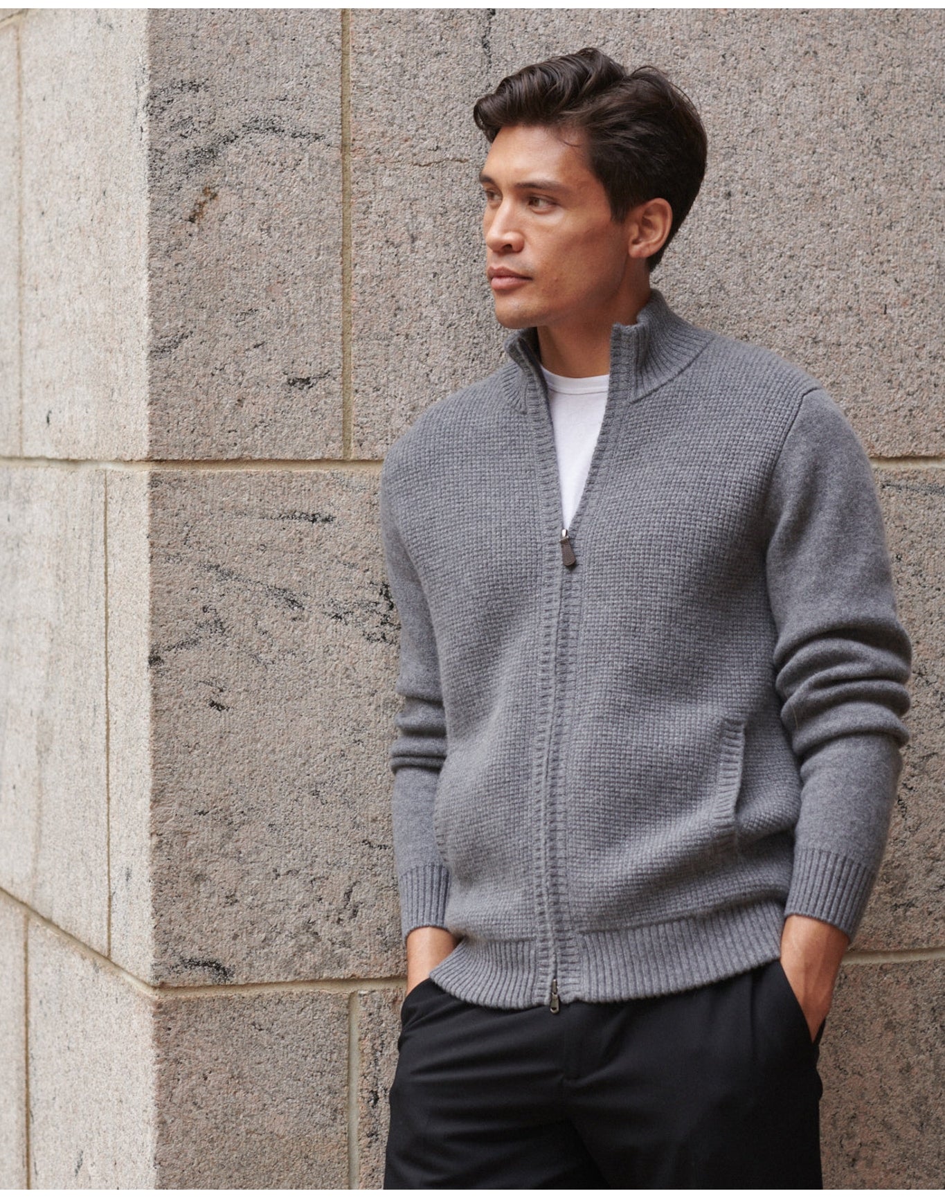 Nomad1942 | Men | Amsterdam Zip Sweater | Flannel