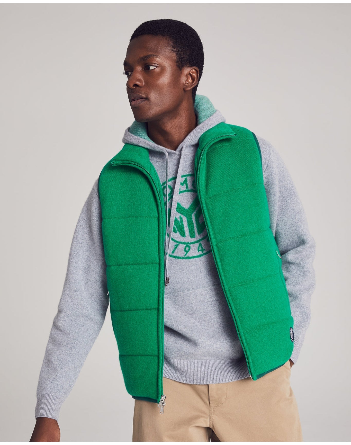 Nomad1942 | Men | Fordham Quilted Vest | Kelly Green