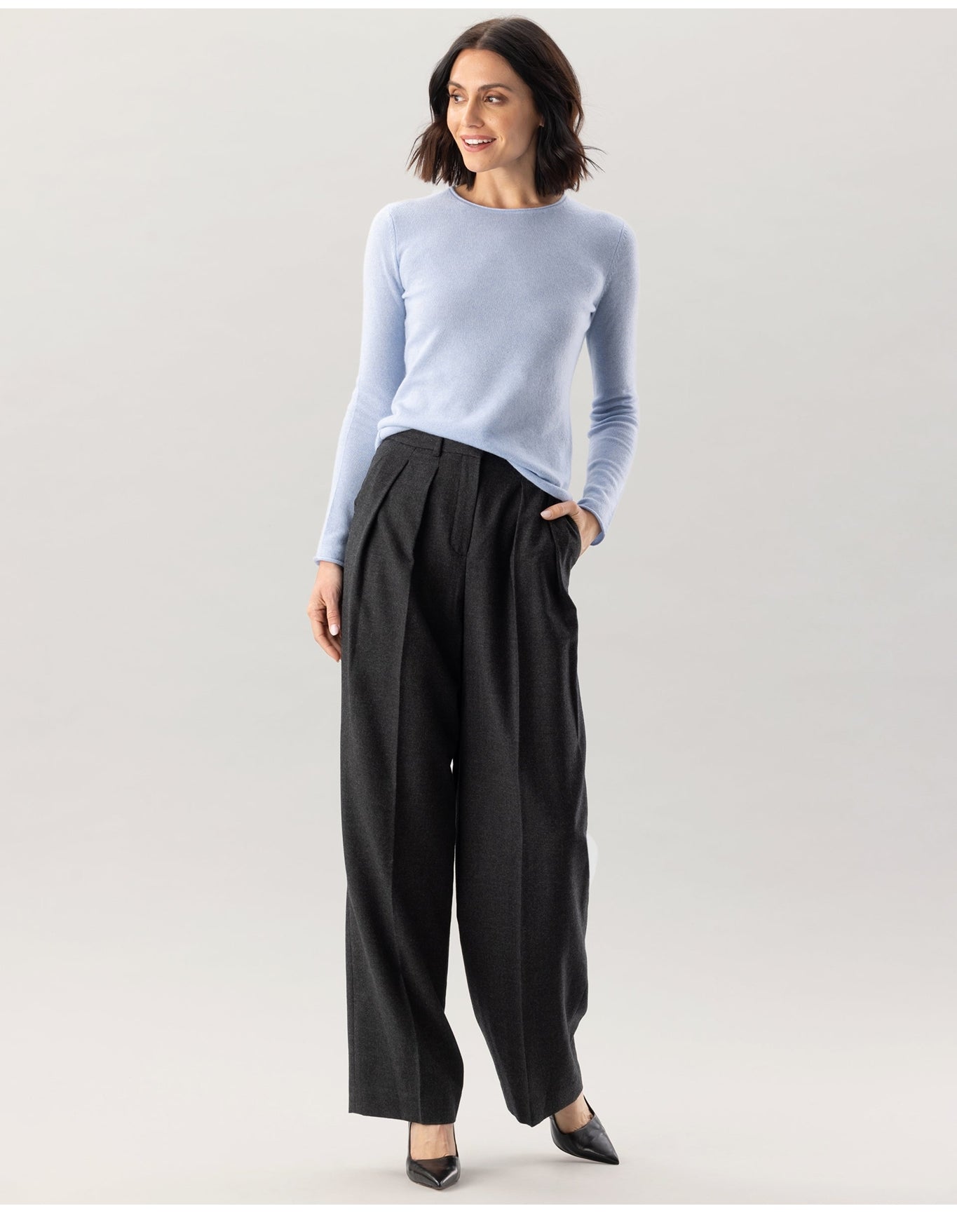 Nomad1942 | Women | Women's Crewneck Sweater | Ice Blue