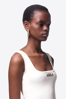 Small Crystal Hoop Earrings | Gold