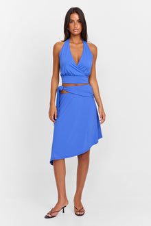 Luna Midi Skirt | Blue