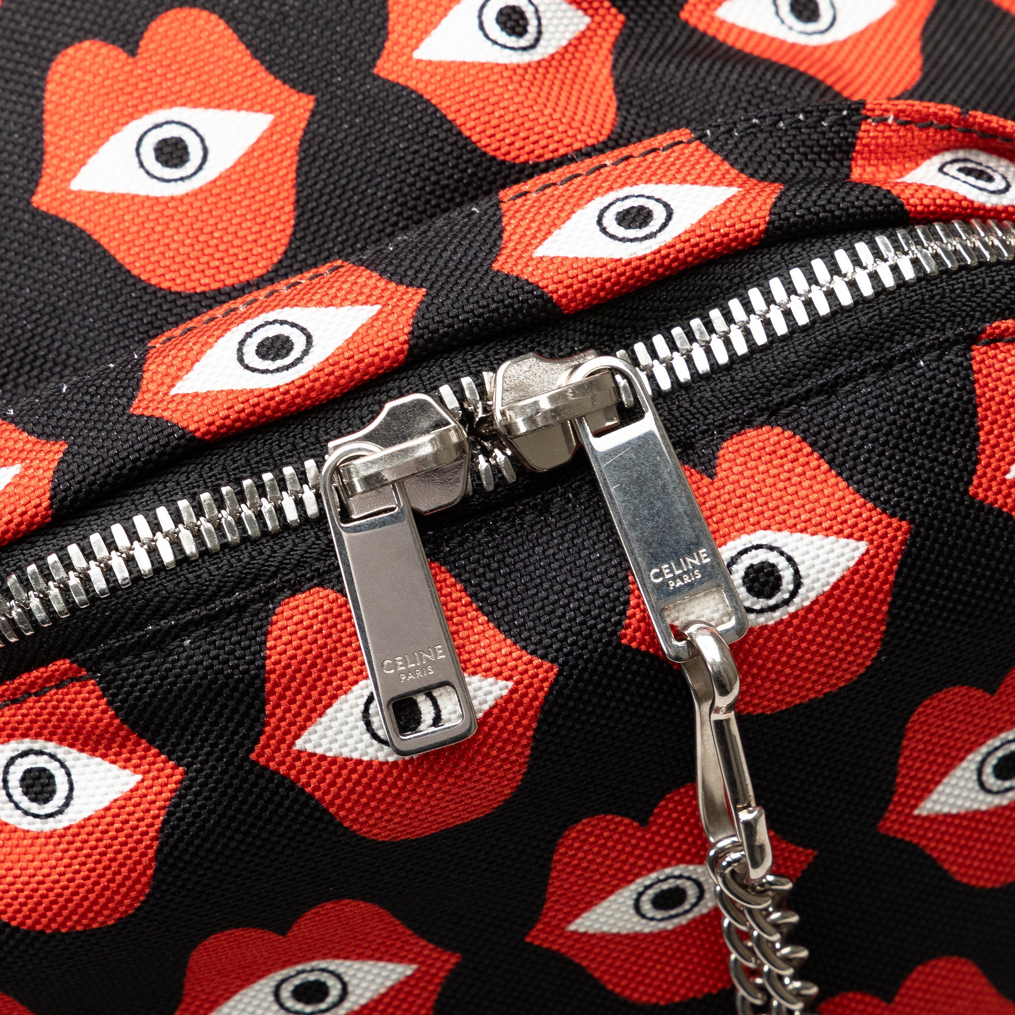 Celine | Pre-Owned x Anneli Henriksson Telepathic Love Backpack | BlackRed