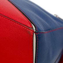 Loewe | Pre-Owned Small Bicolor Calfskin Puzzle Satchel | Red