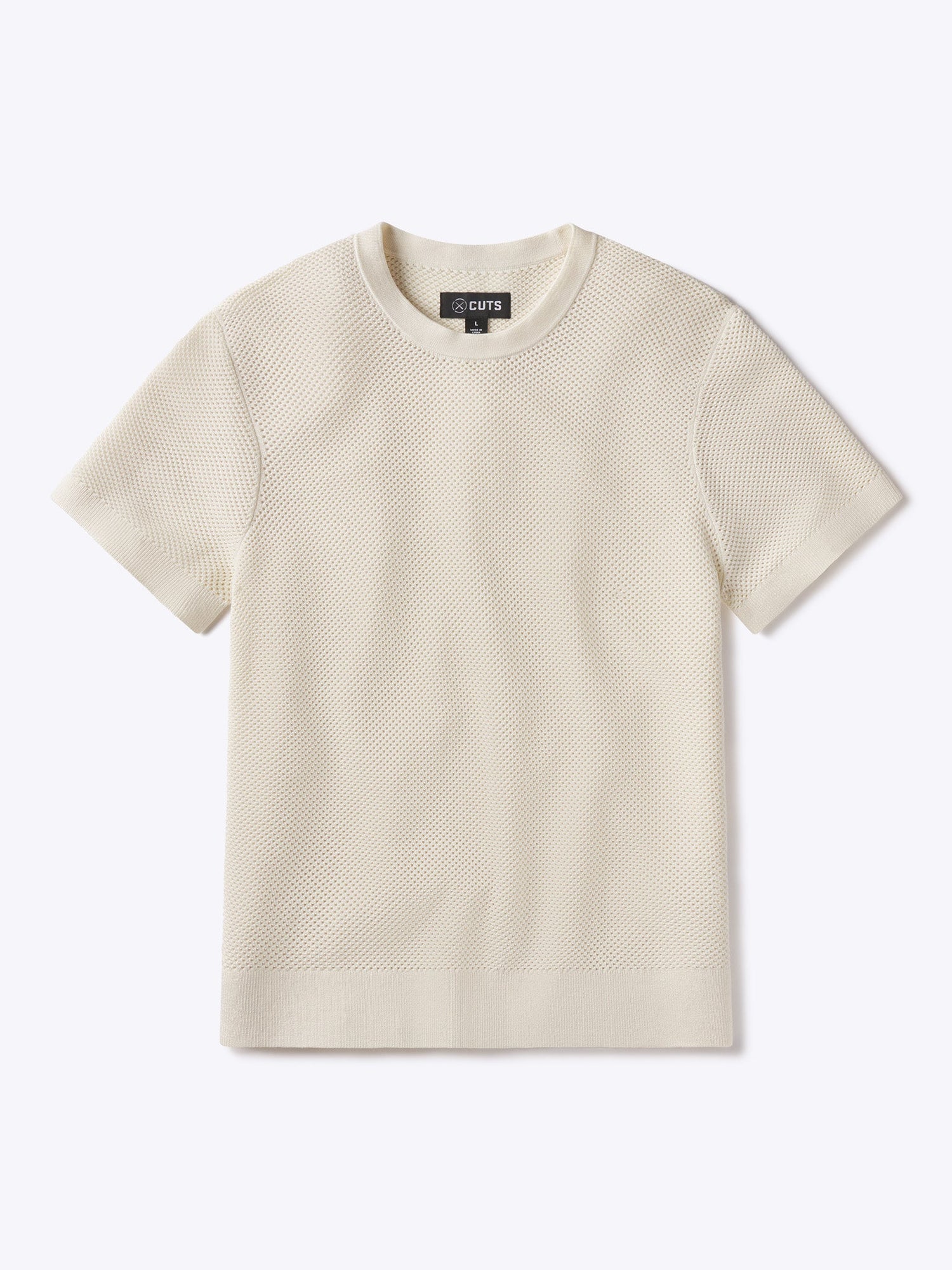 Mens | Portofino Classic-Fit Crochet Tee | Oat