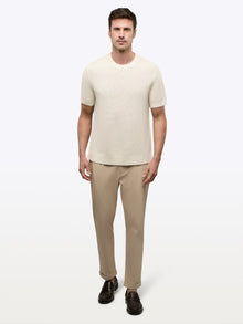 Mens | Portofino Classic-Fit Crochet Tee | Oat