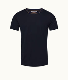 OB Standard Classic Fit Stripe Neckline T-Shirt | Night Iris