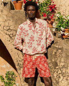Men | Lakewood Shirt | White Sand/Summer Red