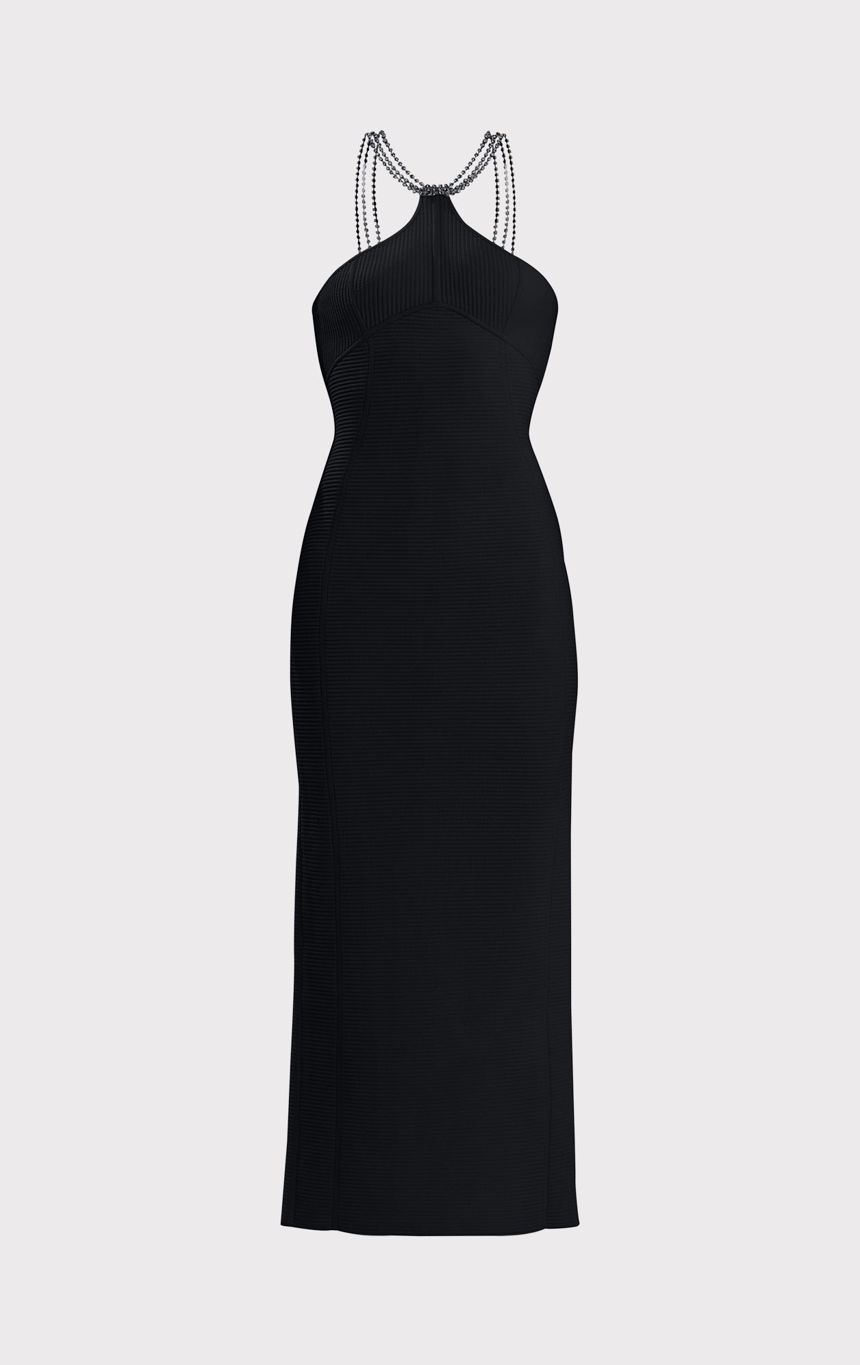 Halter Ottoman Gown | Black