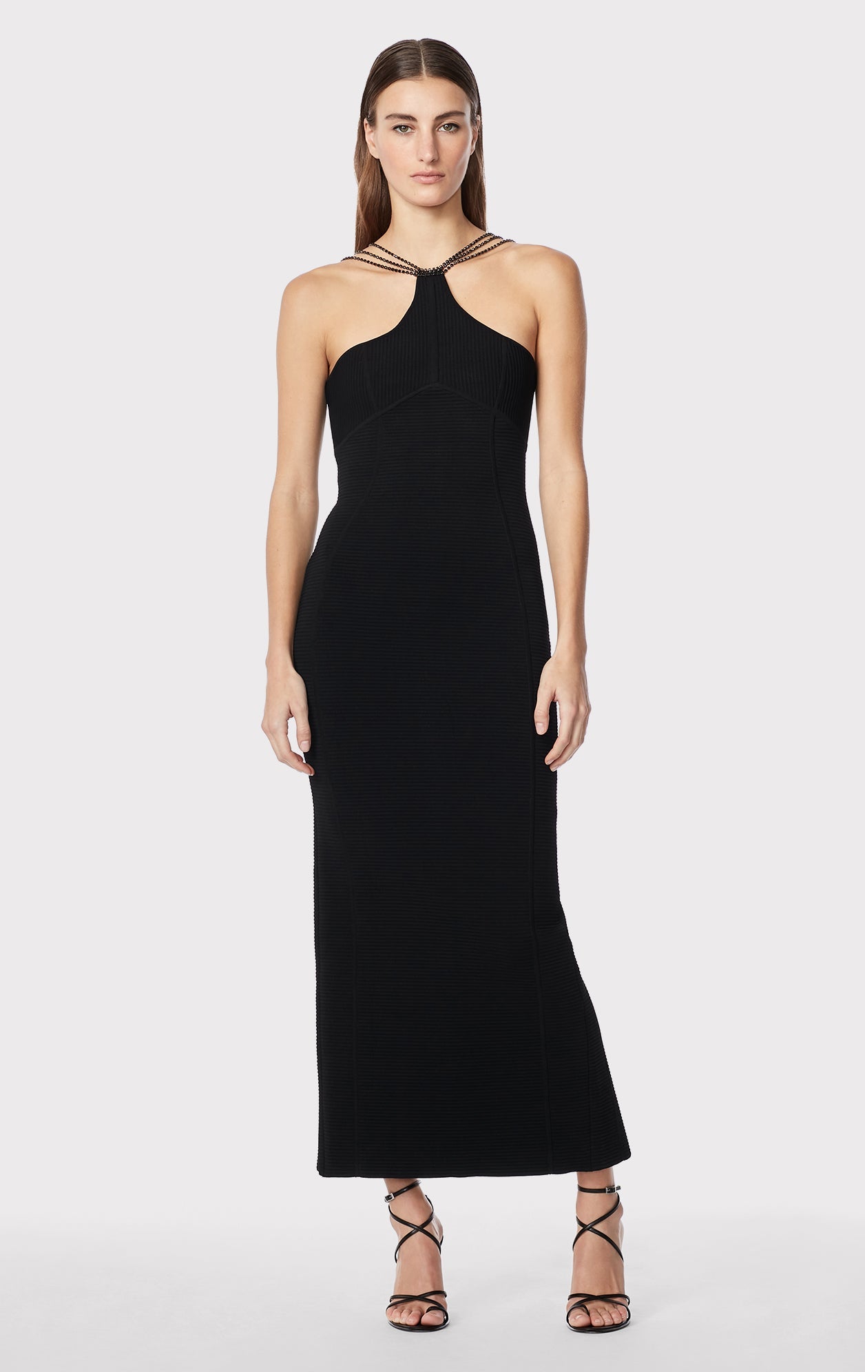 Halter Ottoman Gown | Black