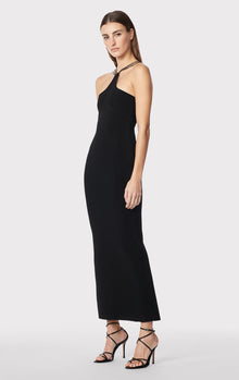 Halter Ottoman Gown | Black