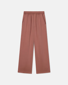 Womens | Odessa Slip Satin Pants | Brown Terra