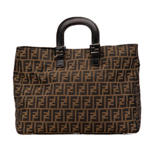 Fendi | Pre-Owned Large Zucca Canvas Twins Tote | Brown