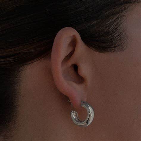 The Mini Silver Hailey Hoops | Silver Vermeil