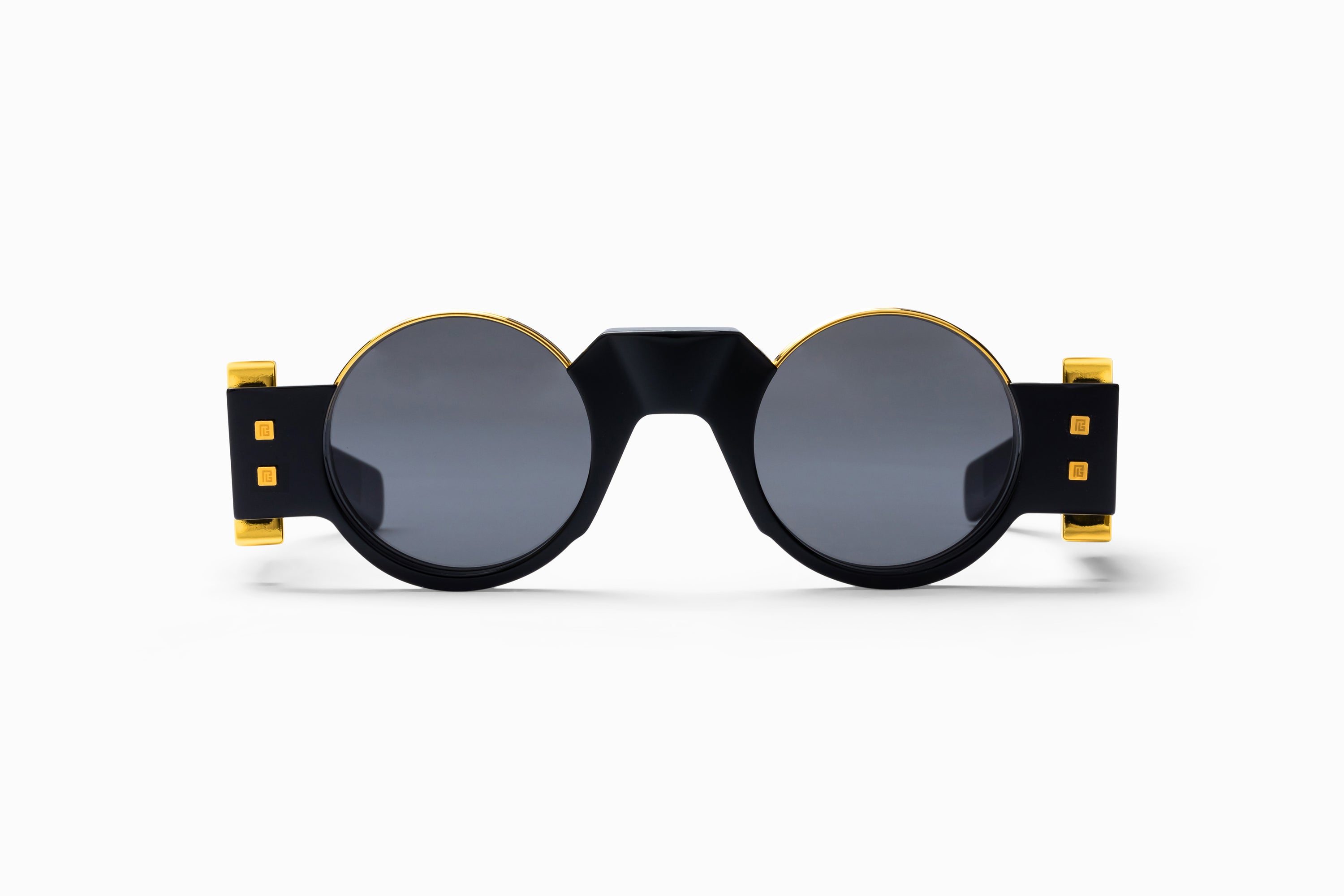 Unisex | Olivier - II Sunglass | Black - Gold | Dark Grey